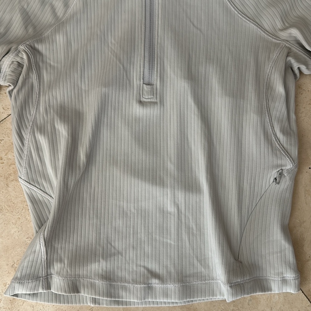 Lululemon- It’s Rulu Ribbed Cropped Half Zip - Picture 3 of 9